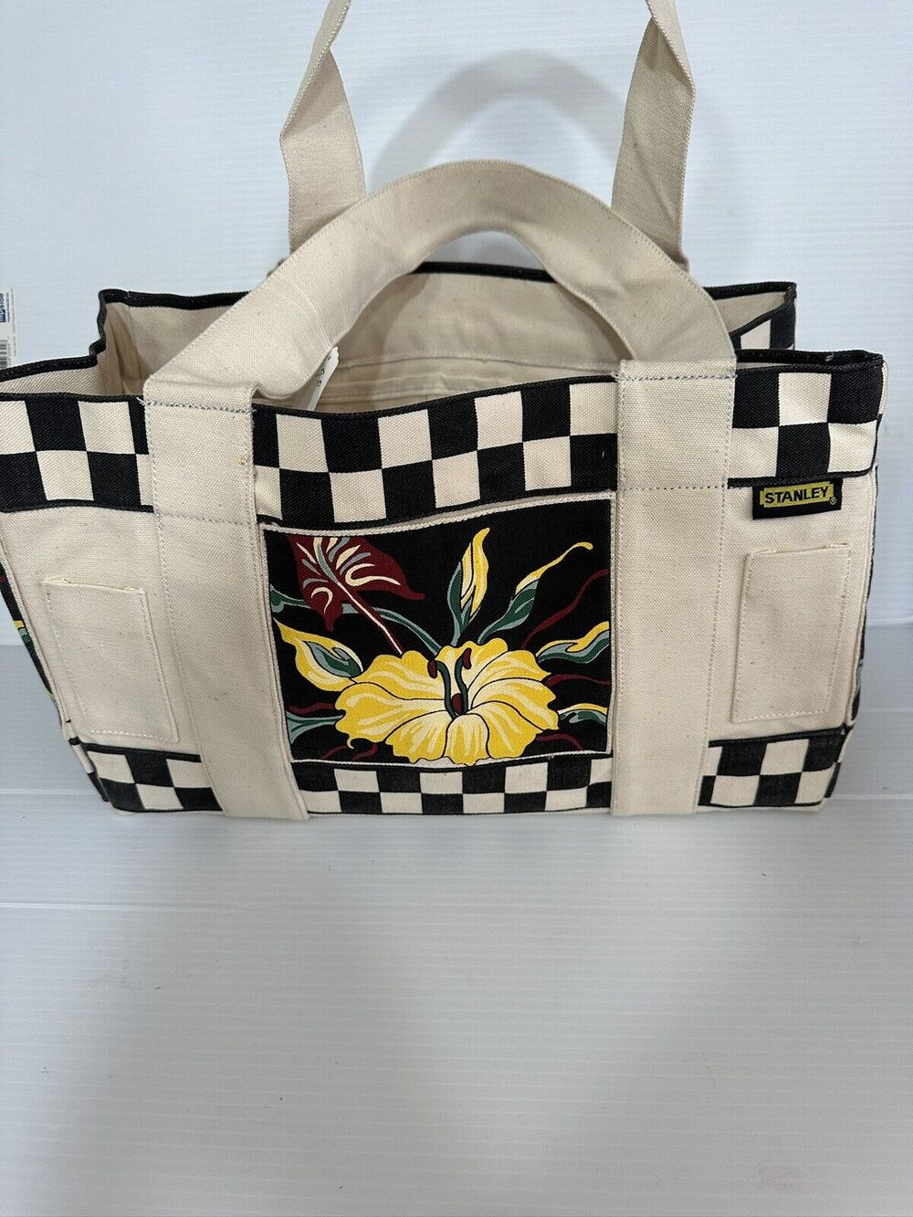 Vintage Stanley Floral Checkerboard Garden Set Bag